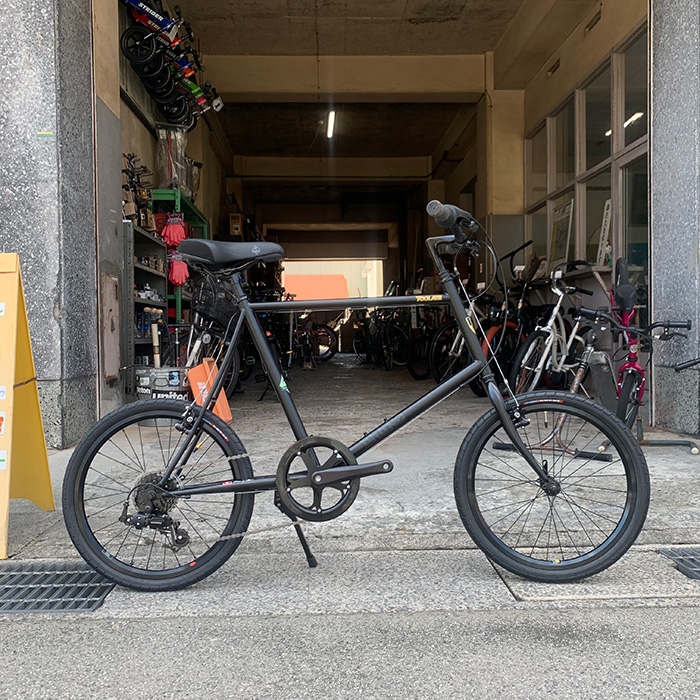 ミニベロ 自転車 ブルーノ ベンチュラ ブラック クロモリ-