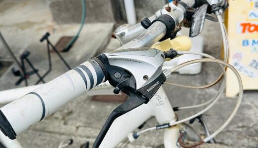 古いクロスバイク修理カスタムレストア。予算を決めてまた乗れる一台に。