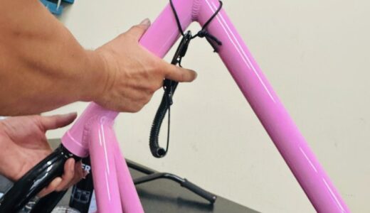 桜ピンクの扱いやすい中古スノースクート｜JYKK ONE-D × G1ソフトボードカスタム