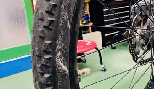 作業日誌：マウンテンバイクのタイヤ交換行いました