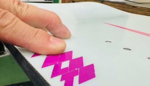 作業日誌｜スノースクート・トリニティSSSTボード整備、保護ワックスをして全国発送