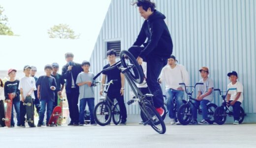 当店サポートライダーのBMXフラットランドライダーの光岡健二が北日本新聞さんの取材を受けました。