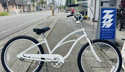 白いビーチクルーザー。ELECTRA CRUISER 1 STEP-THRU 入荷しています