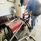 NJSシングルフリー・シャークのチューブ交換ワークショップ