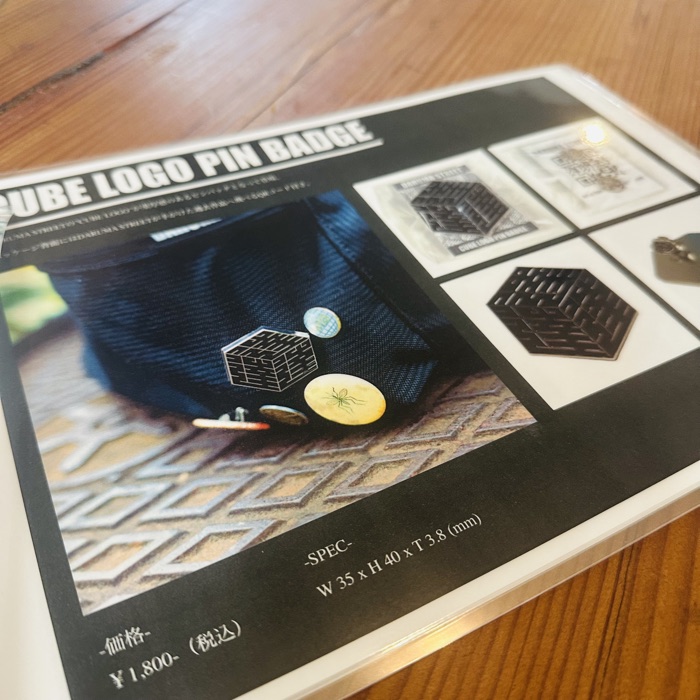 DARUMA STREET CUBE LOGO PIN BADGE