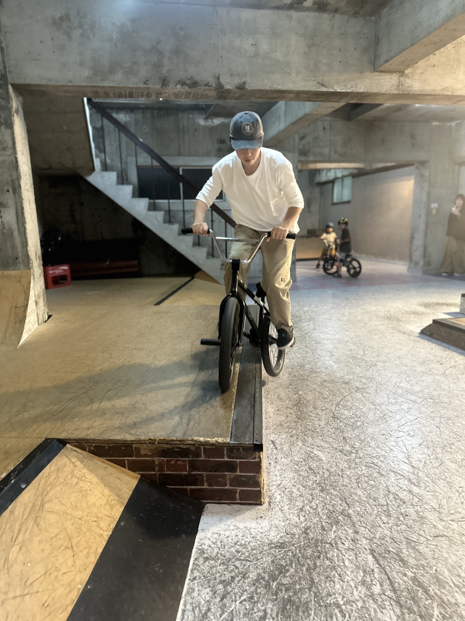 BMXの段差練習