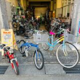 店頭に並んだ今回のレンタル自転車