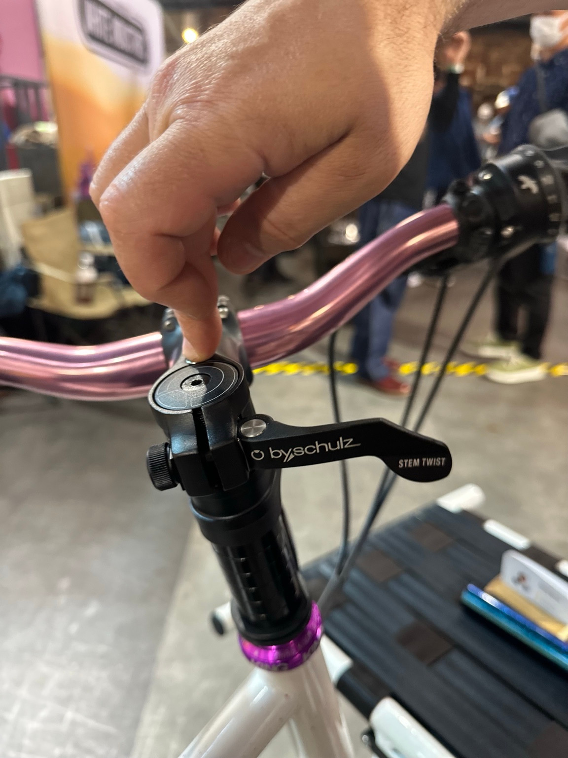 展示自転車のステム