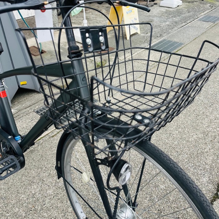 買い物に便利な前カゴ